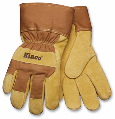 Kinco 1958-M Work Gloves Men's Outdoor Knit Wrist Gold M Gold