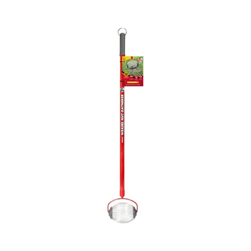 Garden Weasel 95334 Nut Gatherer 47.5" Steel Steel Handle Red