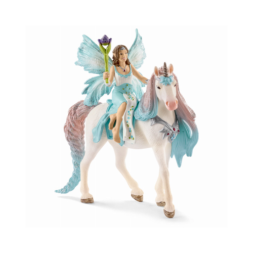 SCHLEICH NORTH AMERICA 70569 3-Pc. Fairy Eyela with Princess Unicorn Toy Animal Playset, Ages 3 & Up