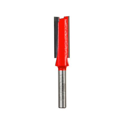 Router Bit, Straight, Double Flute, 1/2-In.