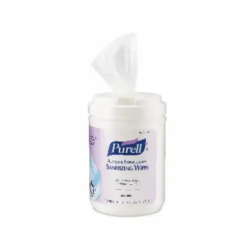 PURELL 9031-06 Hand Sanitizing Wipes Alcohol Formula, Fragrance Free, Canisters White