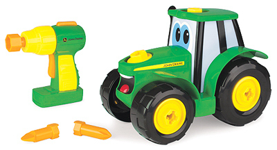 Tomy International Inc 46655 John Deere 15-Pc. Build A Johnny Tractor Set