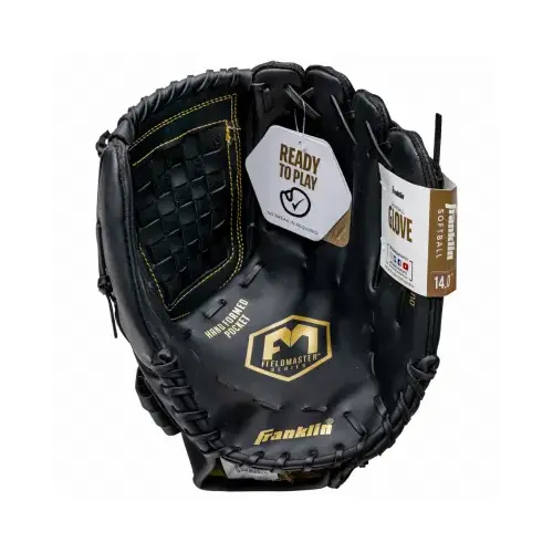 Fieldmaster Softball Glove, Right Hand Throw, 14 In.