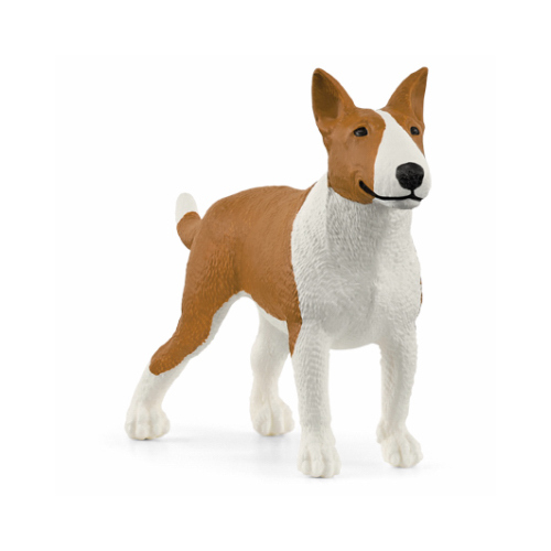 Bull Terrier Toy Animal Figure, Brown & White, Ages 3 & Up - pack of 5