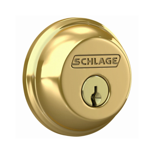 Schlage Electronics B60N 605-XCP4 605 SINGLE CYL DEADBOLT - pack of 4
