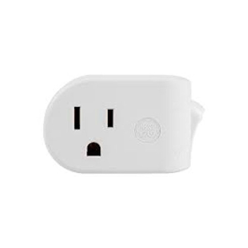 Power Switch, Grounded, Plug-In, White