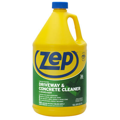 Zep, Inc. ZUCON128 Driveway, Concrete & Masonry Cleaner, 128-oz. Clear/Purple