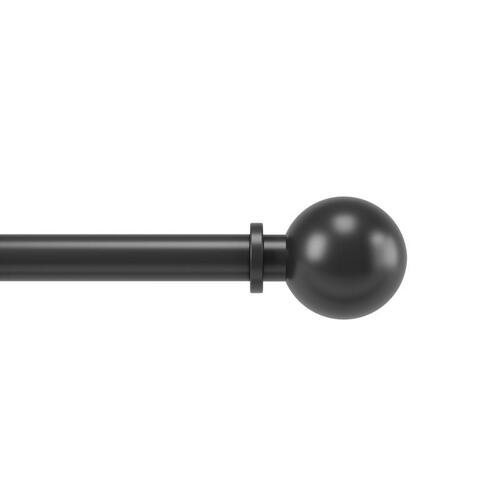 Curtain Rod Bolas Matte Black 36" L X 72" L Matte