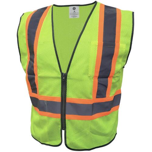 General Electric GV078GM Safety Vest Reflective Green M Green