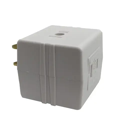 Cube Adapter Polarized 3 outlets White - pack of 10