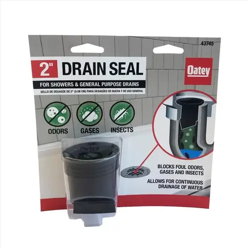 Oatey 43745 SEAL DRAIN F/SHWR & GNPURP 3IN Black