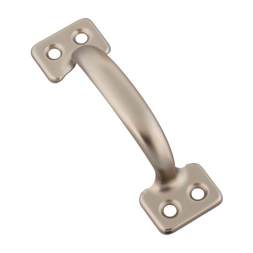 Sash Lift Handle 4" L Satin Nickel Silver Steel Universal Satin Nickel