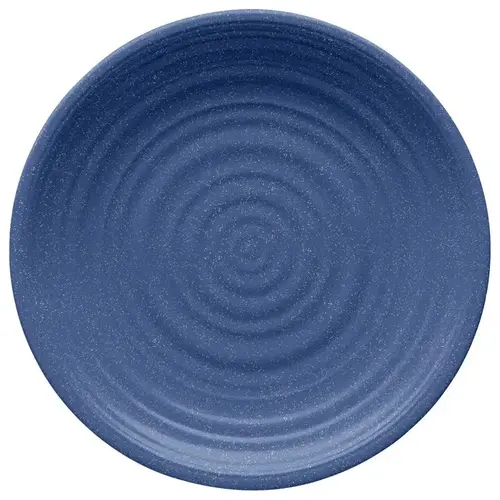 Dinner Plate Blue Bamboo Planta Artisan 10.5" D Blue