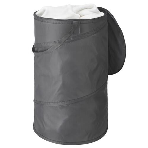 Hamper Gray Fabric Collapsible Gray