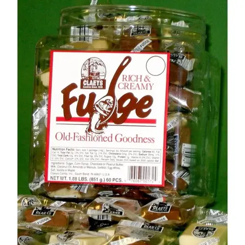 Claeys 060-XCP60 Fudge Mini Bites Chocolate and Vanilla 60 pc - pack of 60