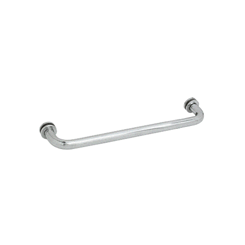 Satin Chrome 12" Single-Sided Towel Bar for Glass