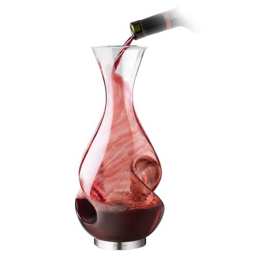 Aerating Wine Pourer 25.4 oz Clear Glass/Stainless Steel Clear