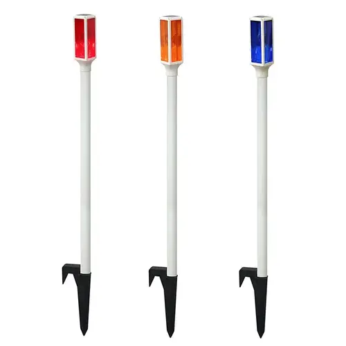 Outdoor Garden Stake Multicolored Plastic/Resin 42" H Driveway Marker Set Multicolored