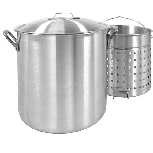 Grill Stockpot with Basket Aluminum 160 qt