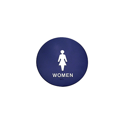 Women's Restroom Sign - 12" Round