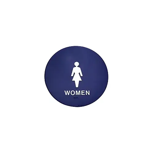 Women's Restroom Sign - 12" Round