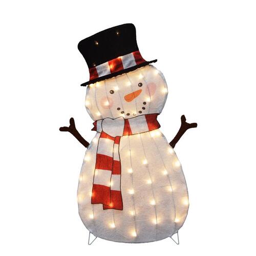 Candy Cane Lane 56226 Yard Decor Incandescent Clear 36" Snowman