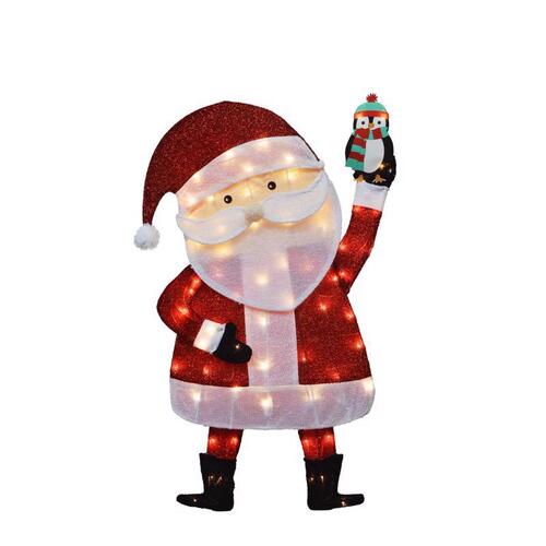 Yard Decor Incandescent Santa 2 ft.