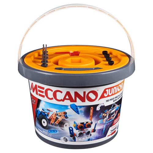 Meccano 6055102 Open Ended Bucket Junior Plastic Multicolored 150 pc Multicolored