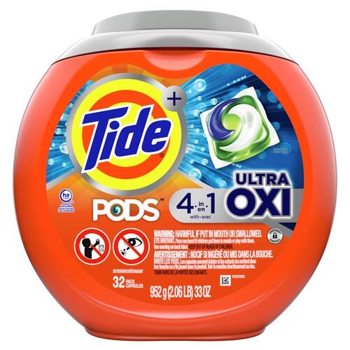 Laundry Detergent Ultra Oxi Original Scent Pod - pack of 4