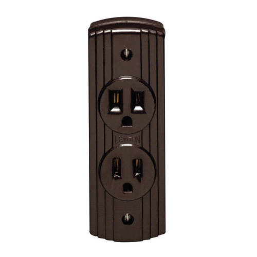 Leviton C20-05238-000 Outlet 15 amps 125 V Duplex Brown 5-15R Brown