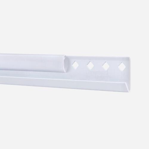 Organized Living 7913452411 FreedomRail 24 In. White Horizontal Hanging Rail with Cover Epoxy-Coated