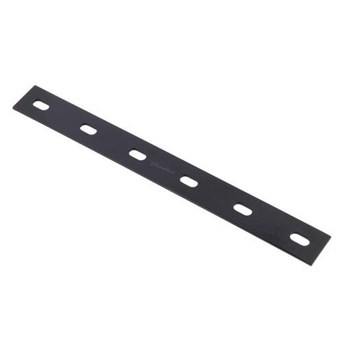 Mending Plate 1/8" H X 1.5" W X 14" L Black Steel Black