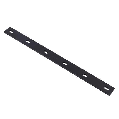 Mending Plate 1/4" H X 1.5" W X 20" L Black Steel Black