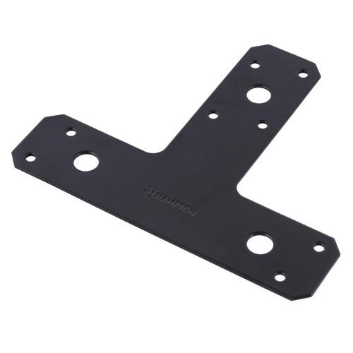 T-Plate 11/16" H X 5" W X 6" L Black Steel Black