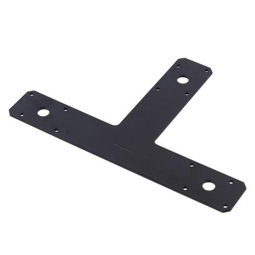 T-Plate 1/8" H X 8" W X 12" L Black Steel Black