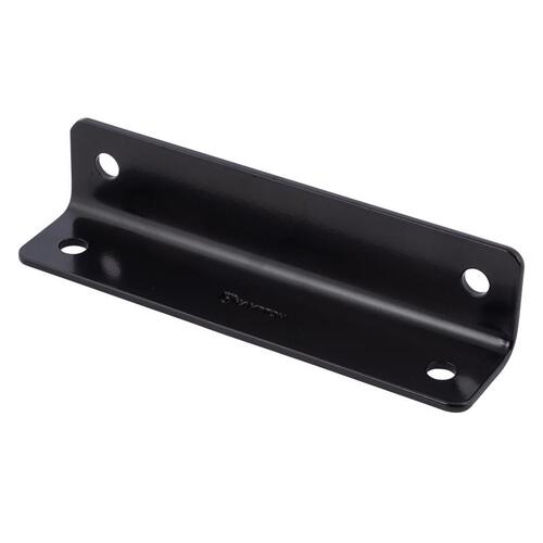 Corner Brace 1.6" H X 9" W X 1/8" D Black Steel Inside/Outside Black