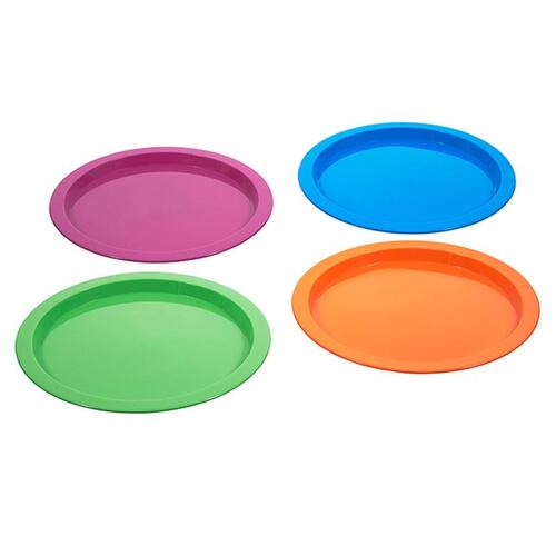 Plate Assorted Plastic Primary 7.5" D Assorted