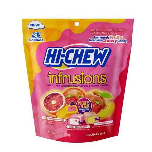 Hi-Chew 12250 Candy Infrusions Orchard Mix Blood Orange/Peach/Strawberry 4.24 oz