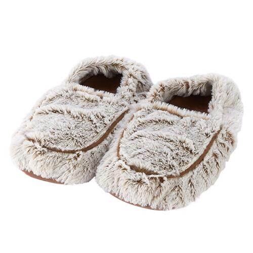 Warmies FW-SLI-MB Slippers Marshmallow Brown/Gray Brown/Gray