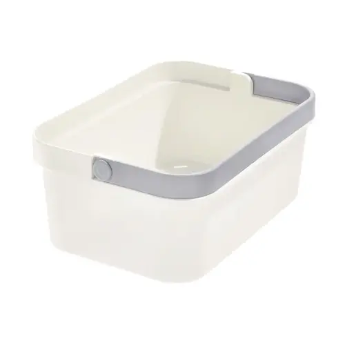 Shower Basket 5" H X 9" W X 13" L White White Coconut