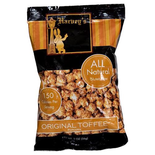 Harvey's HTPOR2-50 Popcorn Original Toffee 2 oz Bagged