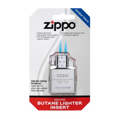 Zippo 65830 Double Torch Lighter Insert Silver 0.03 oz Silver