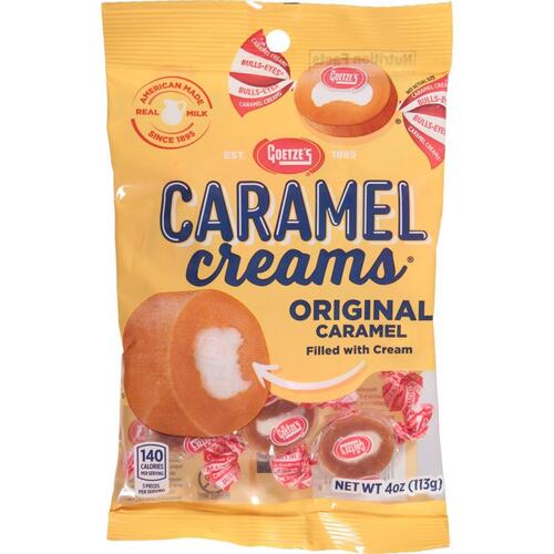 Caramels Caramel Creams Original 4 oz - pack of 12