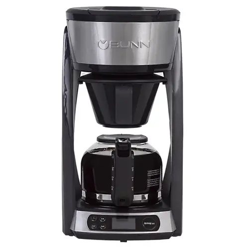 BUNN 46500.0003 Coffee Maker Heat N' Brew 10 cups Black/Silver Black/Silver