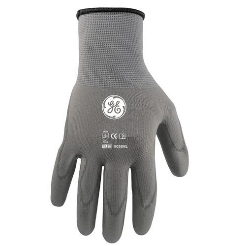 General Electric GG205XLC Dipped Gloves Unisex Gray XL Gray Pair