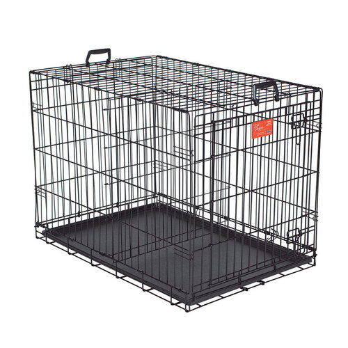 Pet Cage with Pan Large Plastic/Steel 36" H X 36" D