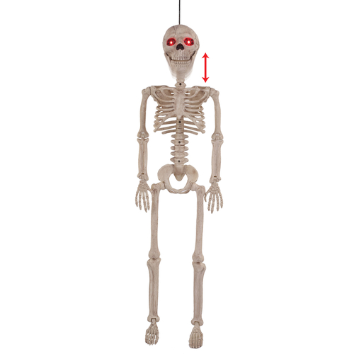 Hanging Decor Red 36" Prelit Animated Human Skeleton