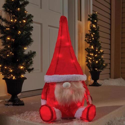 Yard Decor LED Red Gnome 2 ft.