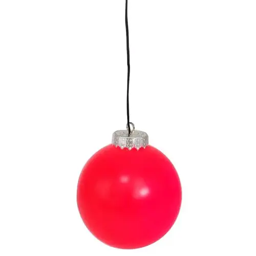 Hanging Decor LED Red Ornament 5"