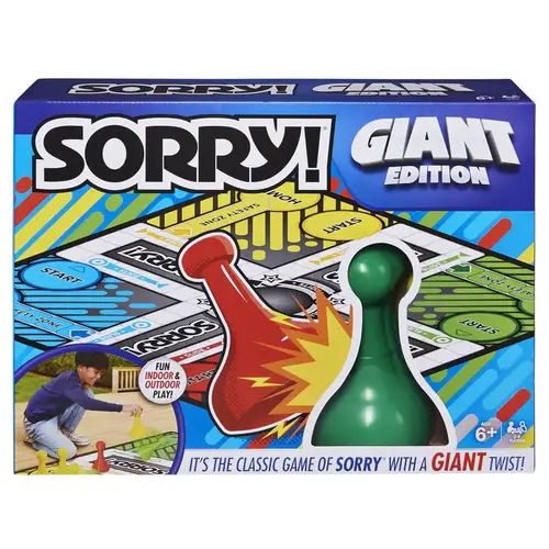 Spin Master 6062171 Board Game Sorry! Giant Edition Multicolored Multicolored